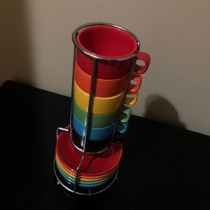 World Market Rainbow Espresso set